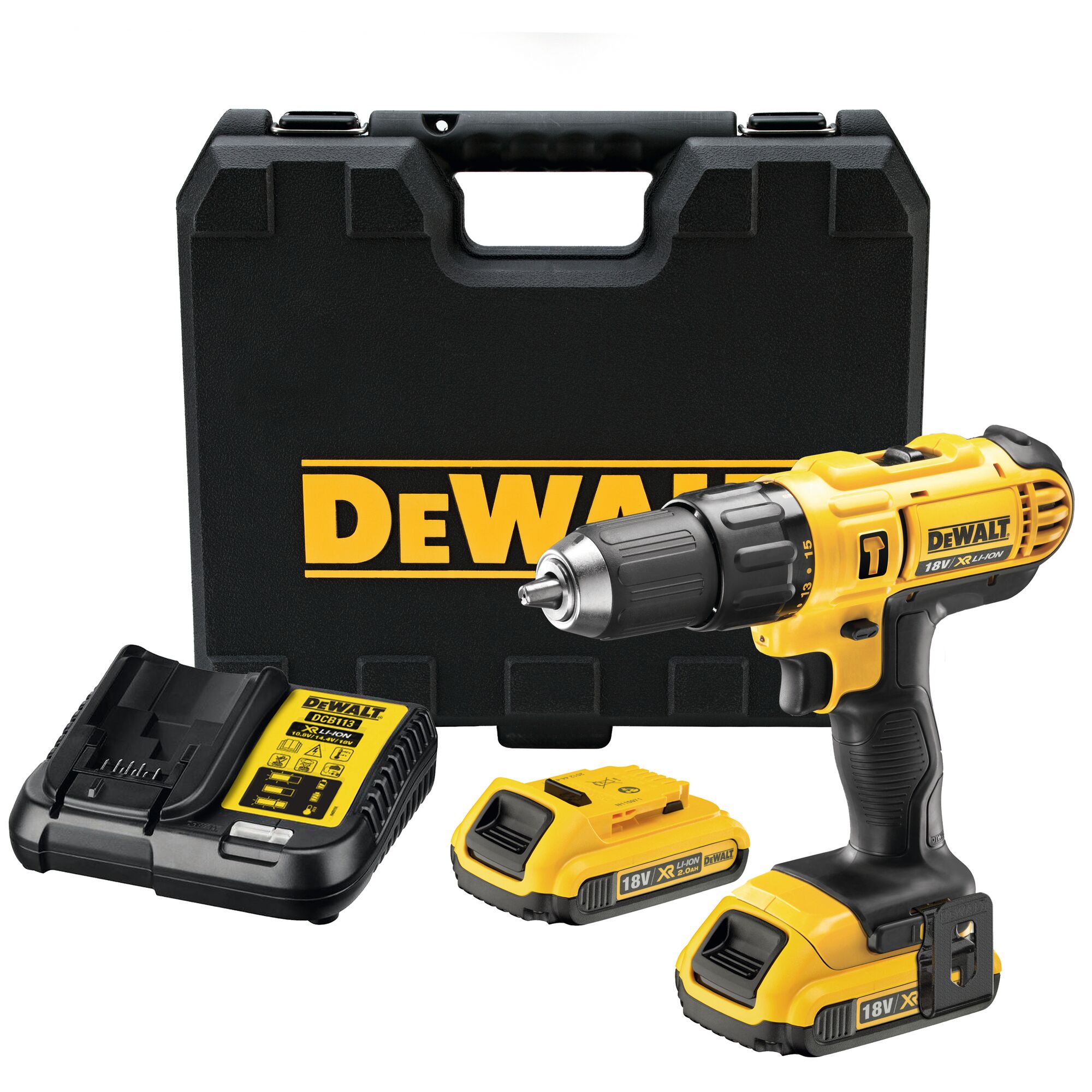 18V XR Compact Hammer Drill Driver - 2 