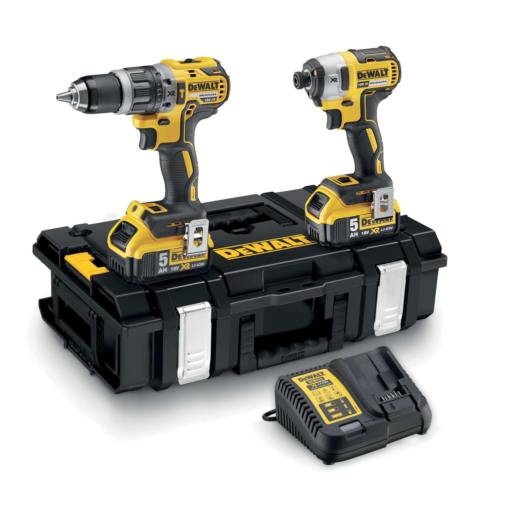 Image of DeWalt DCK266P2 18V XR Brushless Cordless Hammer Drill/Impact Driver